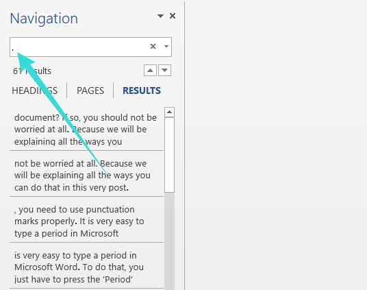 how to change period size on word