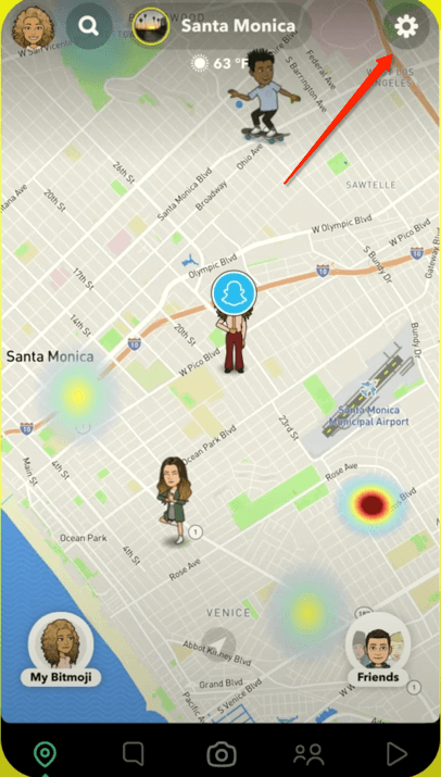 maps feature on snapchat